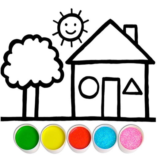 Glitter House coloring for kid MOD (Unlimited Money) 3.7