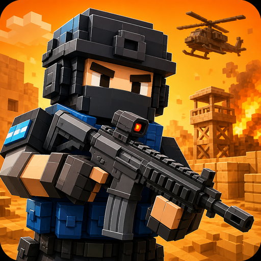 Advanced Blocky Combat SWAT MOD Unlimited Money 1.73